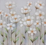 Beautiful Color Flowers Handmade Canvas Oil Painting for Home Decoration