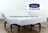 Home Furniture Real Leather Surrounding Headboard Home Furniture Massage Adjustable Bed with Memory Foam Mattress Bed