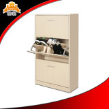 Home Furniture Upright 3 Tier Metal Shoe Cabinet
