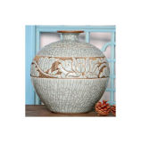 Chinese Antique Crackle Ceramic Flower Vase Lw988