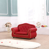 Red PU Leather Chesterfield Sofa 2 Seat Sofa