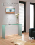 Sandblasting Glass Console Table Qualified by ISO9001
