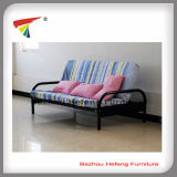 Simple Metal Sofa Bed Futon Bed with Powder Coated (FUTON-1)