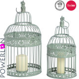 Decorative Antique Grey Iron Bird Cage