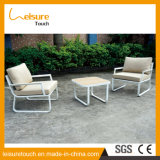 Modern Outdoor Patio White Aluminum Home Hotel Table and Chairs 2 Seaters Sofa Set Garden Dining Furniture