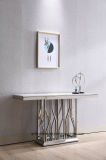 China Factory Offer Stainless Steel Marble Console Table