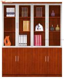 Traditional Teak Veneer Painting Book Cabinet for Office (HY-C902)