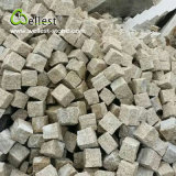 Factory Cut-to-Size Natural Surface Yellow Granite Cobble Stone for Garden