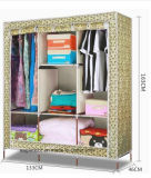 Modern Simple Wardrobe Household Fabric Folding Cloth Ward Storage Assembly King Size Reinforcement Combination Simple Wardrobe (FW-59D)