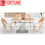 Special Wooden Fire Restaurant Table and Chairs with Wood Legs for Sale (FOH-BCA02)