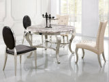Round Dining Table for Dining Roon Furniture Metal Legs