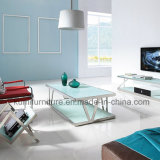 Metal Glass Tea Table with Metal Living Room Furniture