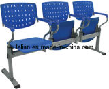 Three Seats Plastic and Metal Public Waiting Chair (LL-W001)
