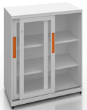 Square Series Glazed Sliding Door Cabinet (SQ-SLG)