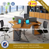 Corner Table Attached Unique Style BV Checking Office Partition (HX-8N0227)