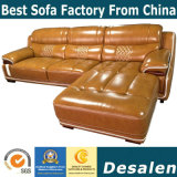 Best Quality L Shape Hotel Lobby Furniture Leather Sofa (A15-2)