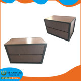 Home Furniture Livingroom Steel Wood Two Drawer Cabinet