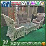 Home Furniture 1+1+2 Coffee Table Sets White Wicker Furniture Sets for Outdoor Tg-Hl807