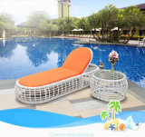 Beach Swimming Pool Outdoor Lounger Chair Wicker Rattan Sun Lounger Rattan Sun Bed T525