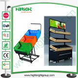 Plastic Moving Display Stand for Fruits and Vegetables