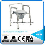 Factory Hot Sale Aluminum Folding Commode Wheelchair