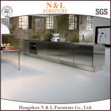 N&L Portable Simple Small Aluminum Metal Kitchen Cabinets