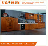 Dark Wood Color Solid Wood Home Furniture Kitchen Cupboard