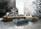 Italian Modern Style Leather Fabric Sofa (D-51)