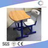 Modern Blue Secondary School Classroom Furniture Students Kids Desk and Chair (CAS-SD1837)
