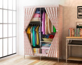 Clothes Closet Non-Woven Fabric Wardrober with Shelves
