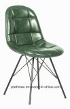 Modern Visitor Chair with Coated Metal Frame and PU