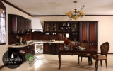 Classic Style Solid Wood Kitchen Cabinet for Open Kitchen (zs-307)