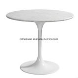 Marble Table Tulip Table Leisure Clubs Marble Table Upscale Hotel White Round Table Negotiations (M-X3777)