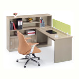U Shape Office Computer Laptop Table with Bookshelf
