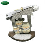 Decoration Wooden House Ceramic Figurines for Sale