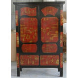 Antique Painted Chinese Wardrobe Lwa147