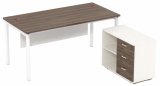 Modern Melamine Office Furniture Metal Steel Office Desk Table