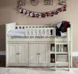 Custom Children Bed Bed with Slide Wood Elevated Bed Storage Closet Bookcase Put Bed (M-X3739)