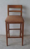 Good Design Wood Cheap Used Bar Stools with Fabric Seat and Back (BC-030)