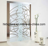 Tempered Frosted Printing Glass Doors with AS/NZS2208: 1996, BS6206, En12150 Certificate