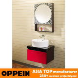 Oppein Modern Cherry Red Oak Bathroom Vanity Cabinet (OP-P1130)