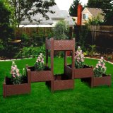 Stackable Flower Pot with Assemble Planter Modular Raised Garden Bed