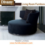 Modern Home Furniture Living Room Fabric Round Sofa Chair