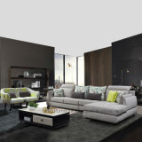 Contemporary Elegant Design Gray Home Furniture Corner Fabric Sofa