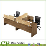 Two Person Table with Table Top Screen Office Partition