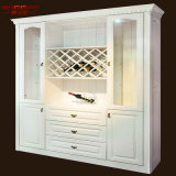 Home Furniture Rose Wood White Painting Wine Rack (GSP19-014)