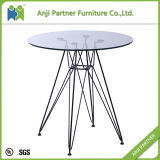2016 New Product Glass Top Dining Table (Dale)