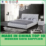 Modern Home Furniture Leather Bedroom Double Bed