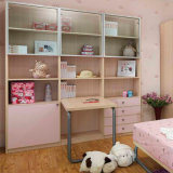 Oppein Children Pink Study Bedroom Wooden Book Cabinet (SG11121)