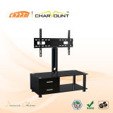 High Quality Tempered Glass & MDF Modern Universal TV Stand Has Drawers (CT-FTVS-N101WB)